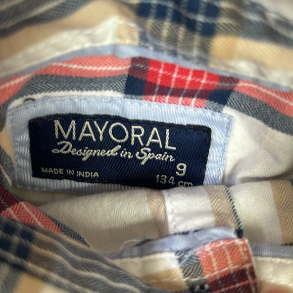 Mayoral plaid button down. Size 9 - Picture 3 of 3